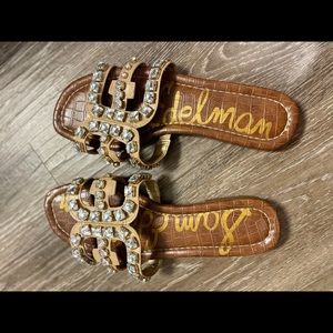 Sam Eldeman jeweled sandals - like new